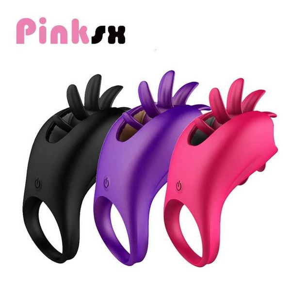 

toy massagerpenis cock ring vibrator for couple tongue licking vagina clitoris stimulate rotation g-spot nipple massage lock rings toy