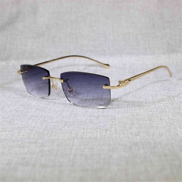 

2023 designer glasses model vintage rimless gafas retro shades men goggles for driving clear glasses sunglasses, White;black