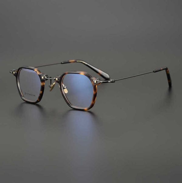 

20% off for luxury designers limited japanese high-grade irregular glasses full frame literature art square myopia men women with height num, White;black