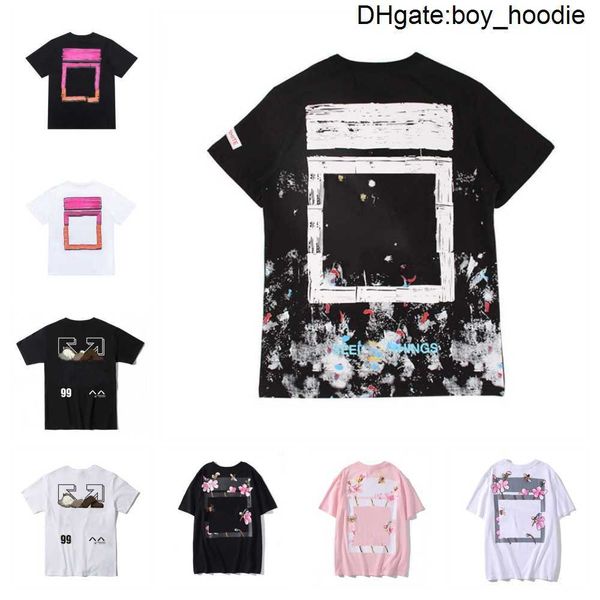 

ow mens t shirt designer shirts summer cotton short sleeve tshirt fashion white tee men women sweatshirts luxury clothing street hip hop off, White;black