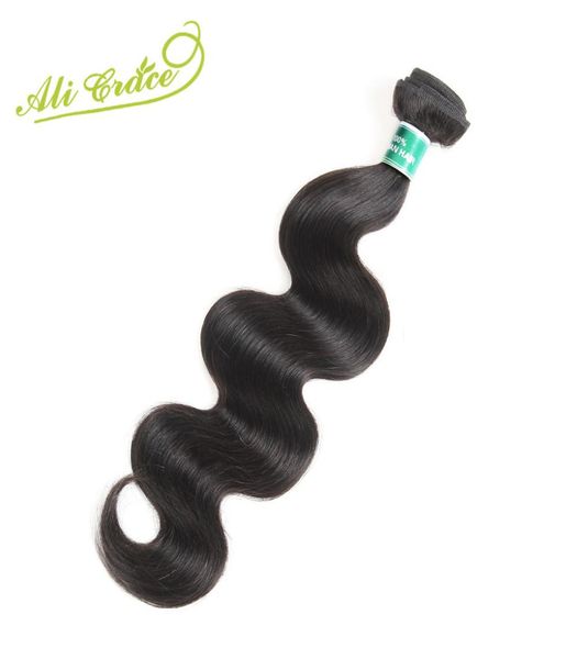 

ali grace hair malaysian body wave hair natural black 1028 inch 100 remy human weave bundles 1 piece 9606833, Black;brown