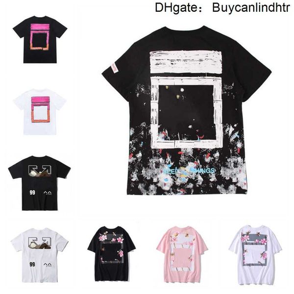

ow mens t shirt designer shirts summer cotton short sleeve tshirt fashion white tee men women sweatshirts luxury clothing street hip hop off, White;black