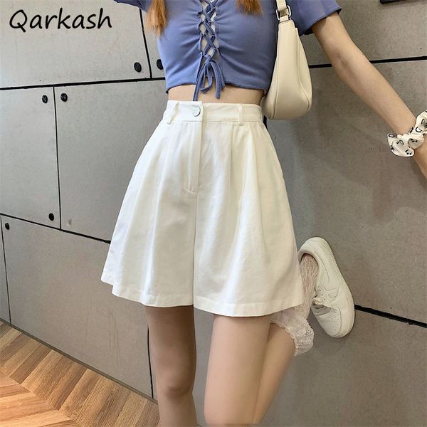 

womens shorts women candy colors female leisure street daily allmatch college simple elegant retro solid loose summer comfortable chic 23040, White;black