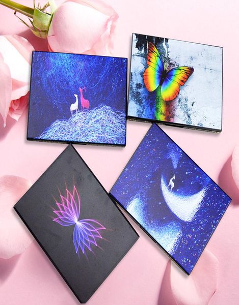 

women butterfly patterns empty magnetic palette eyeshadow blusher lipstick lip gloss powder foundation diy refill eyeshadow pallet7923175