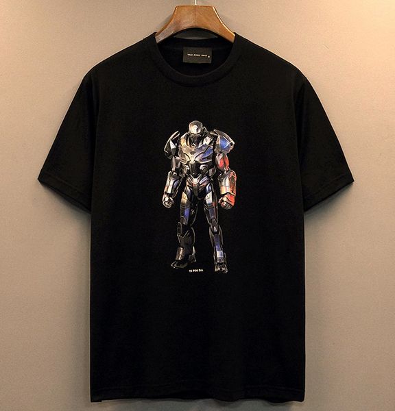 

2023 street fashion men women printing cotton loose casual couple short sleeve t-shirt tshirts designers clothes summer students sports tee, White;black