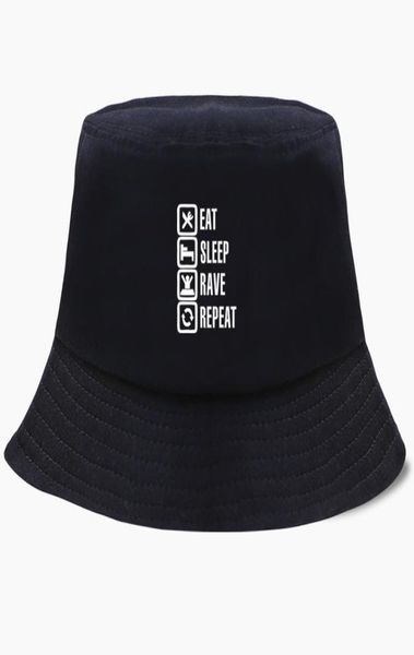 

berets eat sleep rave repeat bob bucket hats summer mens panama women fisherman hat cotton korean black caps hip hop beach print c8268829, Blue;gray