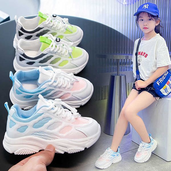 

athletic outdoor girls sneakers casual breathable light running shoes boys sports tennis shoes kids shoes walking jogging mesh shoes for chi, Black