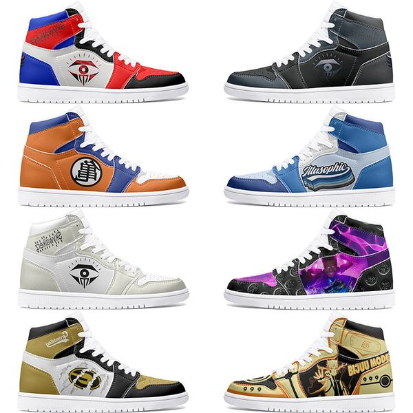 

New Customized Shoes 1s DIY shoes Basketball Shoes damping male 1 Women's Anime Customized Character Hsome Outdoor Shoe