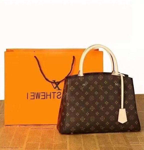 

2022 designer montigne bag purse women leather embossing crossbody shoulder bags luxury handbag lady casual tote wallet m41053, Red;black