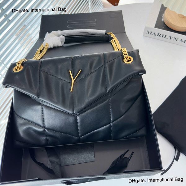

cloud mini bag with leather handbag designer bag loulou puffer gold logo sheepskin leather large capacity perfect tote bag sling bag and han