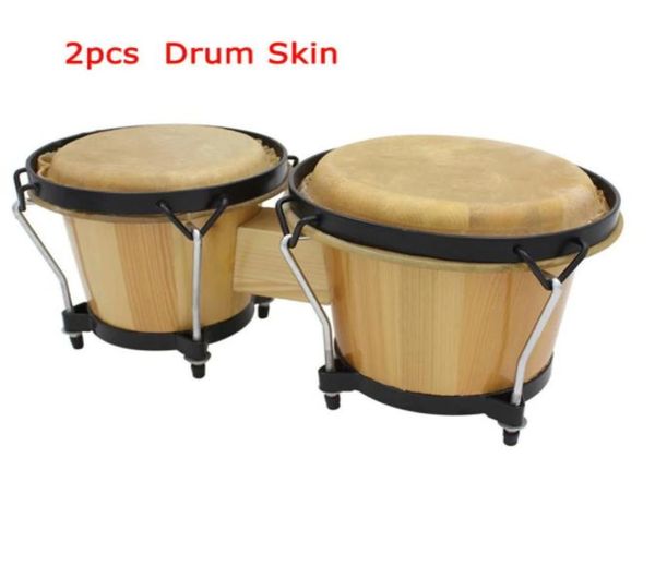 

buffalo skin leather on for african drum sets bongo 29cm 31cm diameter percussion instruments1906914