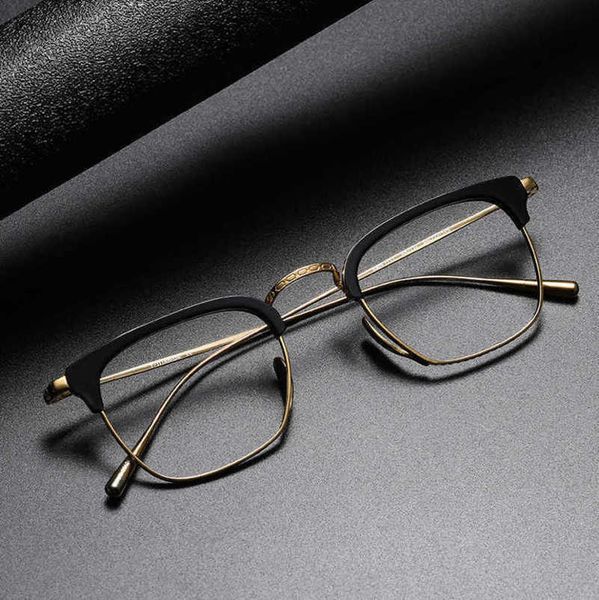 

20% off for luxury designers pure titanium eyebrow eyeglass japanese wannian turtle 1112 the same plate large plain facial artifact spectacl, White;black