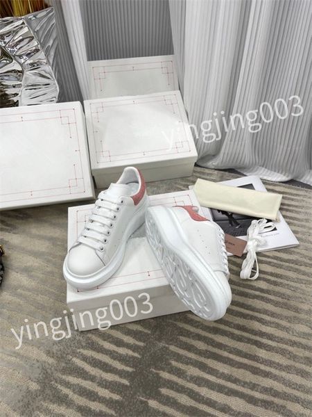 

2023 new men womens fashion shoes lace-up flat platform designer sneaker black genuine leather air cushion sneakers hl210706