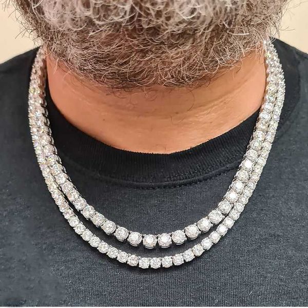 

hip hop personalized jewelry necklace bling fancy cubic zirconia diamond gold cuban men chain, Silver