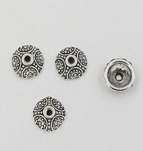 

500pcs antique silver zinc alloy crafted bead caps 10mm diy jewelry7768950