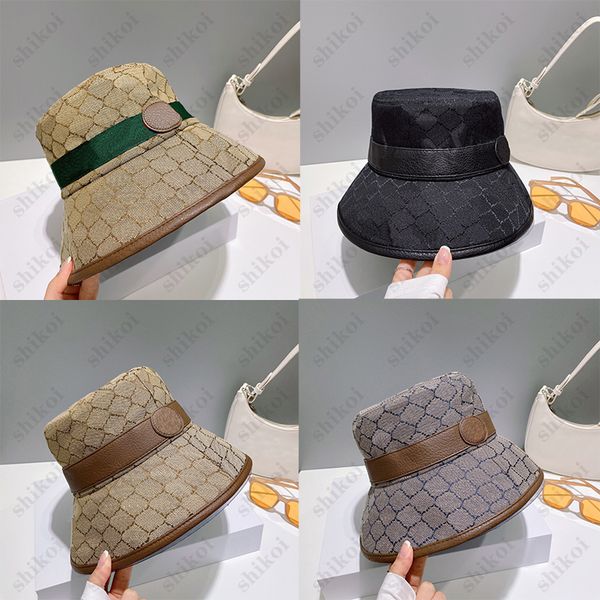 

Designer bucket hat Fashion baseball hat for man Wide Brim Hats Classic double letter top quality cap womens beach sun hat, Gold