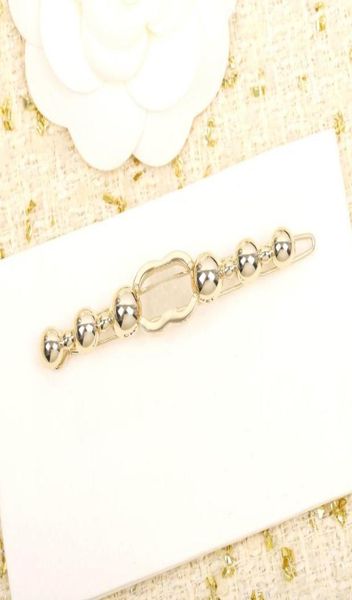 

2022 charm hair clop with smooth ball design for women wedding jewelry gift have box stamp ps75477861937, Golden