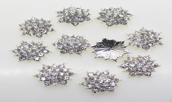 

50pcs 17mm hexagonal metal rhinestones silver button diy hair accessory wedding invitation decoration9142592, Black