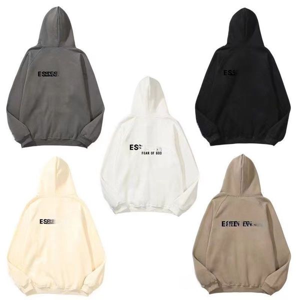 

ess designer men hoody hoodies pullover sweatshirts loose long sleeve hooded jumper mens women clothing size s-xxxl, Black