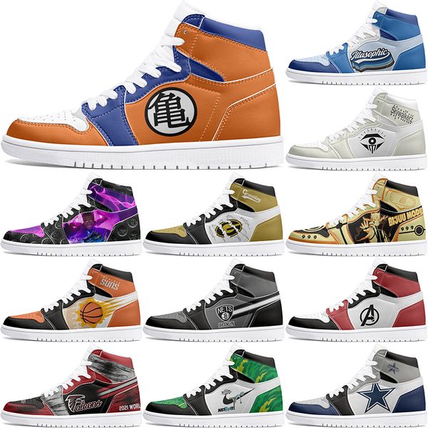 

New Customized Shoes 1s DIY shoes Basketball Shoes damping male boys girl female Anime Character Customization Personalized Trend Outdoor sneaker
