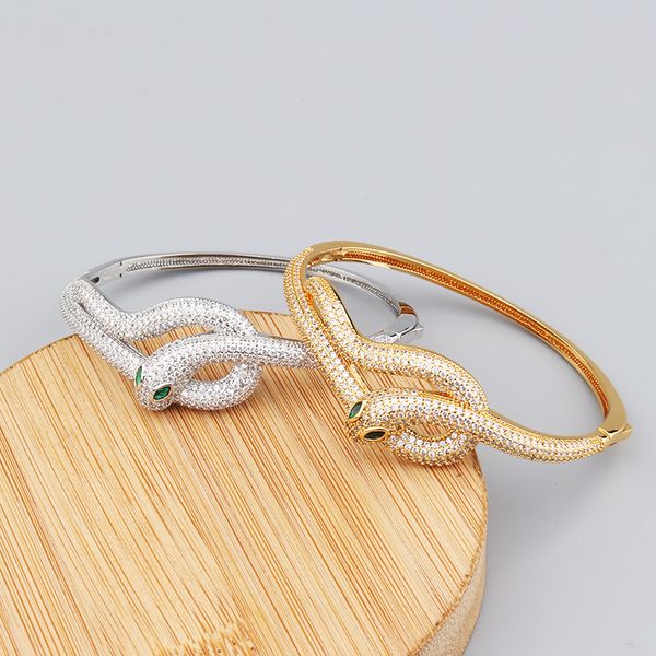 

initial 18k gold bangle bracelets for women men luxury designer jewelry snake femme silver set simple love couple jewlery party ring gifts w, Black