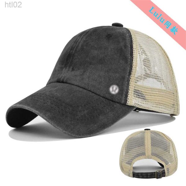 

designer lululemens women hat ball cap solid color baseball cap net cap curved brim cap sun visor running cap lulus lemon, Blue;gray
