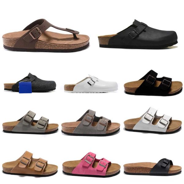 

birks designer men women sandals arizona gizeh slippers caliente verano flip flops hombres mujeres beach sliders outdoor indoor woody mules, Black