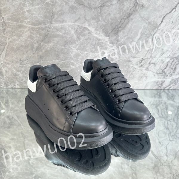 

new casual shoes womens travel leather lace-up fashion lady flat designer running trainers letters woman shoe platform men gym sneakers, Black