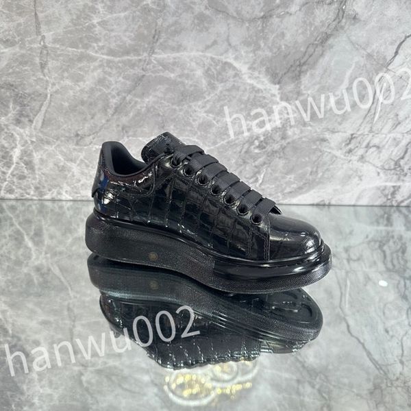 

new luxury ceiling retro designer high casual shoes men classic sneakers leather comfort outdoor trainers, Black