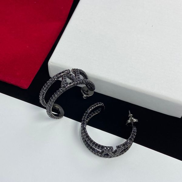 

designer earring letter v logo stud earing luxury women fashion hoop jewelry metal valentinoity earring 567uihgsd, Golden;silver
