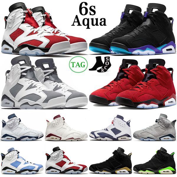 

6 6s basketball shoes men mens aqua cool grey black metallic georgetown university blue midnight navy toro women outdoor sports trainers sne