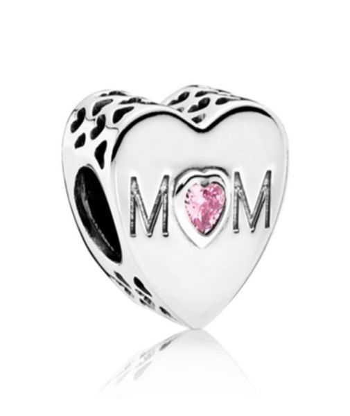 

20pcs alloy mom beads charms for pandora diy jewelry european bracelets bangles women girls gifts b0265195921, Black
