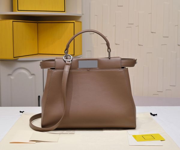 

7a fashion monster shoulder bag large capacity women bag metal buckle opening leather bag body metal logo designer original material luxury