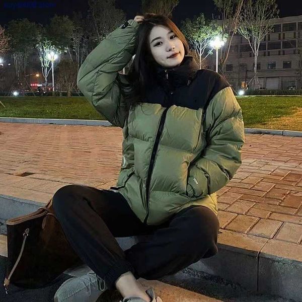 

18pc men's down jacket and women's coat fashion brand north's euro american version 1996 short coat hip hop street clothes ne, Black