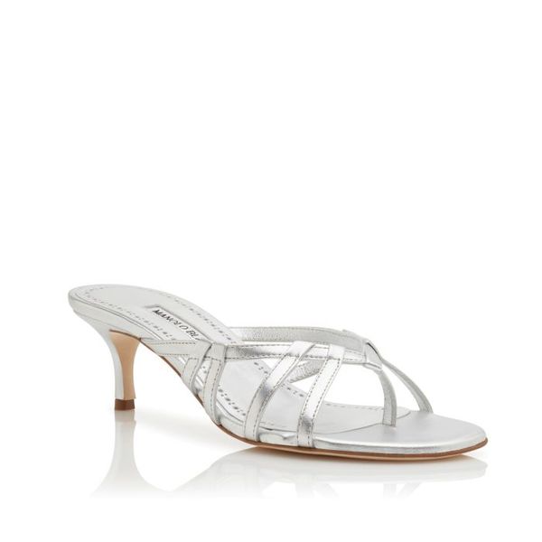 

silver napa leather strap muller shoes fashion women's shoes, Black