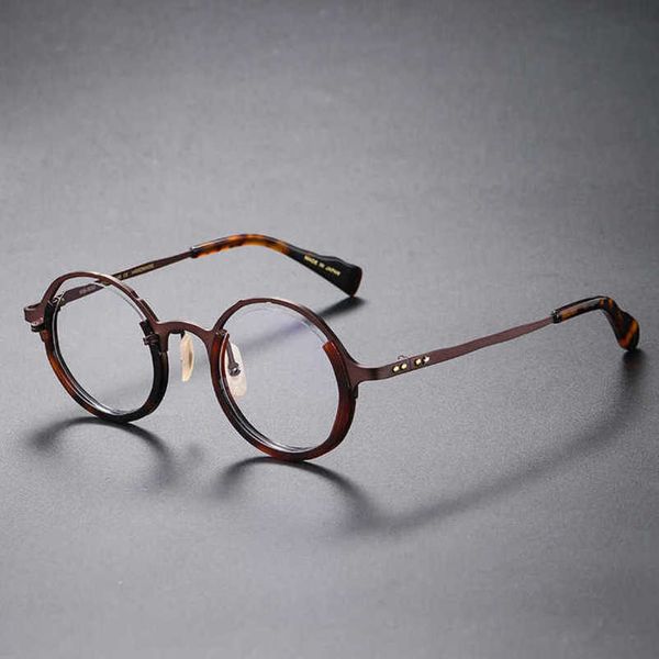 

fashion glasses pure titanium japanese masahiro maruyama same style 0053 personalized fashion large frame glasses, White;black
