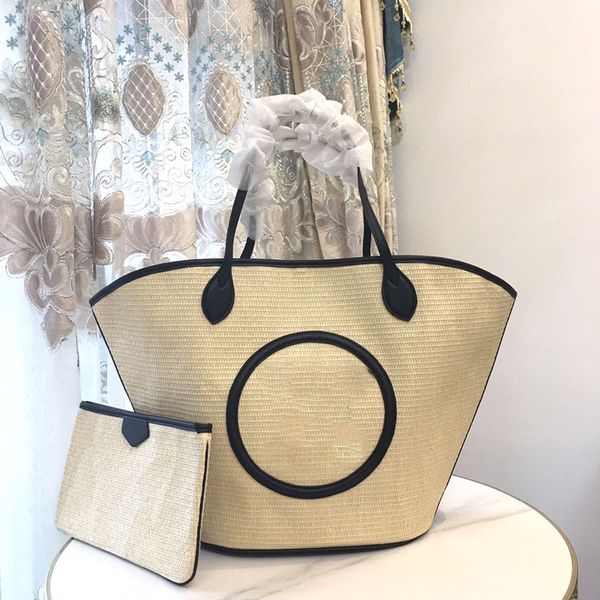 

womens woven designers totes bag lves m59663 clutch flap shopping bag designer handbag rafia grass leather mother bag cross shoulder bag han