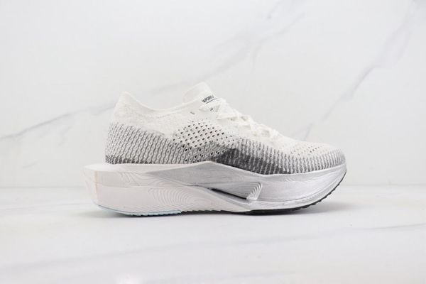 

with box 2023 vaporfly next% 3 running shoes men women light soft breathable white grey sports sneaker