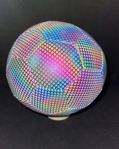 

standard size 5 reflective soccer ball luminous night glow footballs child pu sports match training balls1986227