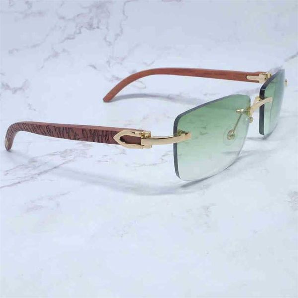 

2023 designer glasses model trending product mens wood buffs sun glasses eyewear frame square rimless shades gafas sol sunglasses, White;black