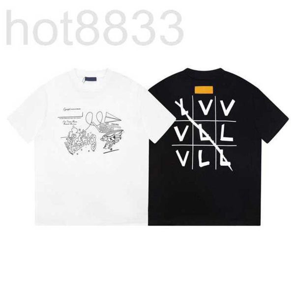 

men's t-shirts designer 2023ss plus hoodies & sweatshirts round neck embroidered printed high street sweater black white size m--xl-xx, White;black