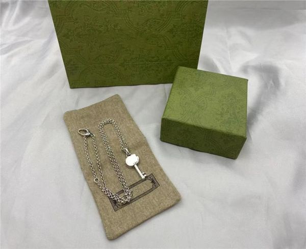 

new jewelry 925 silver g letter key pendant necklace men039s and women039s bracelet fashion personalized holiday gift2846138