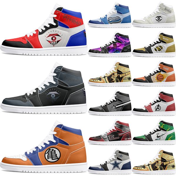 

new Customized Shoes 1s DIY shoes Basketball Shoes damping men 1 women 1 Anime Character Customized Personalized Trend Versatile Outdoor sneaker