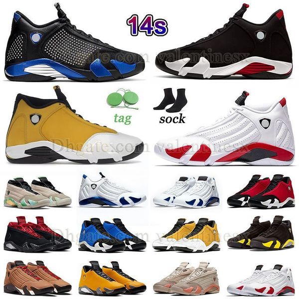 

mens quality j14 basketball shoes jumpman 14 ginger bred black red candy cane black varsity royal outdoor sneaker 14s trainers thunder hyper
