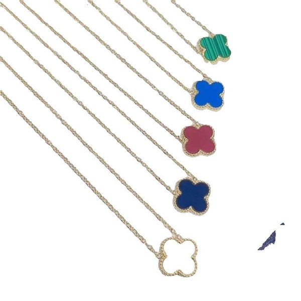 

Designer New Classic Vanly Cleefly Clover Pendants Women Four Leaf Pendant Necklaces Bracelet Earring Gold Sier Jewelry Womens Christmas gift jewelry high quality
