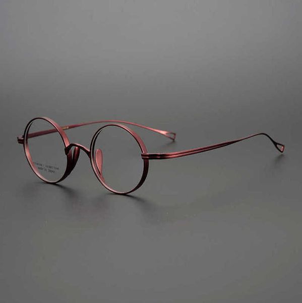 

20% off for luxury designers japanese collection john lennon's same round frame republic of china style pure titanium glasses ultra lig, White;black