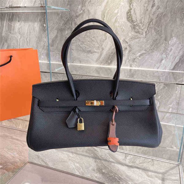 

genuine birkins handbags large capacity classic leather handbag clemence soft shoulder noble ladies silk