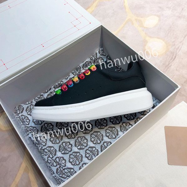 

new men women designer casual shoes real leather classic plaid trainers stripes shoe fashion trainer for man woman color sneakers2023, Black