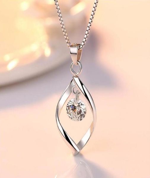 

nehzy 925 sterling silver women039s fashion new jewelry crystal zircon retro simple pendant necklace long 45cm 3758358369