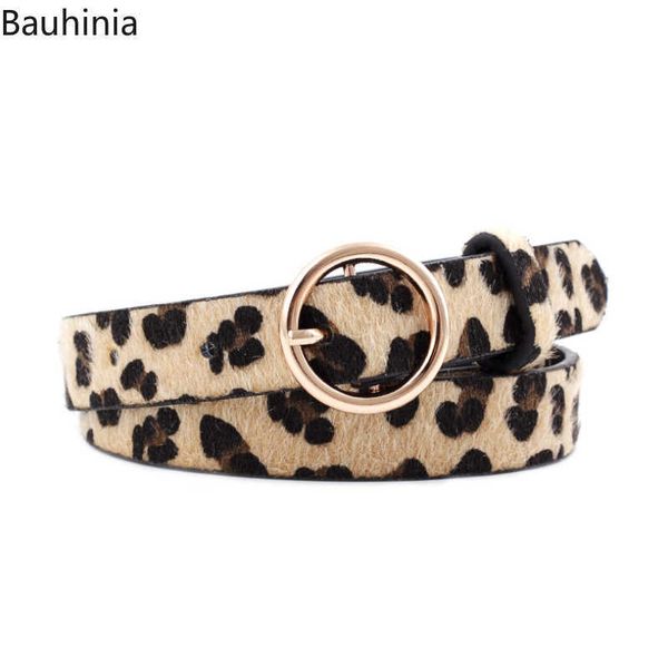 

belts new 2022 women's casual belt 105*2cm fashion round buckle jeans leopard print/zebra print pin buckle belt z0404, Black;brown